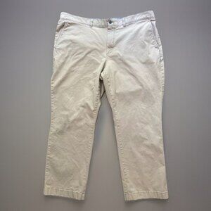 L.L. Bean Khaki Pants 42 x 28 Standard Fit Cotton Spandex